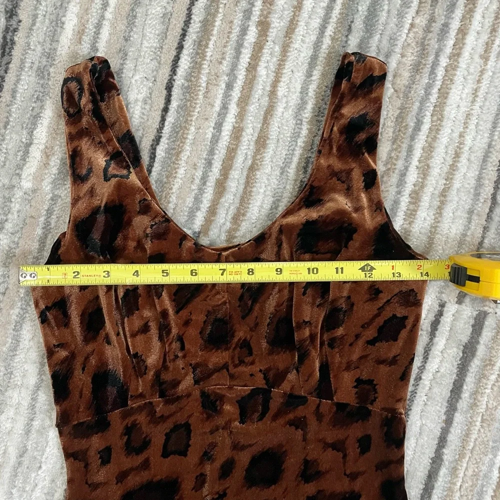 Velveteen animal print minidress XS - Picture 6 of 7
